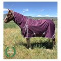 No Sweat My Pet 84 in. Boreas Purple Turnout Blanket 1200 Denier with 260 gm Lining & Reflective Stripes NO2592681